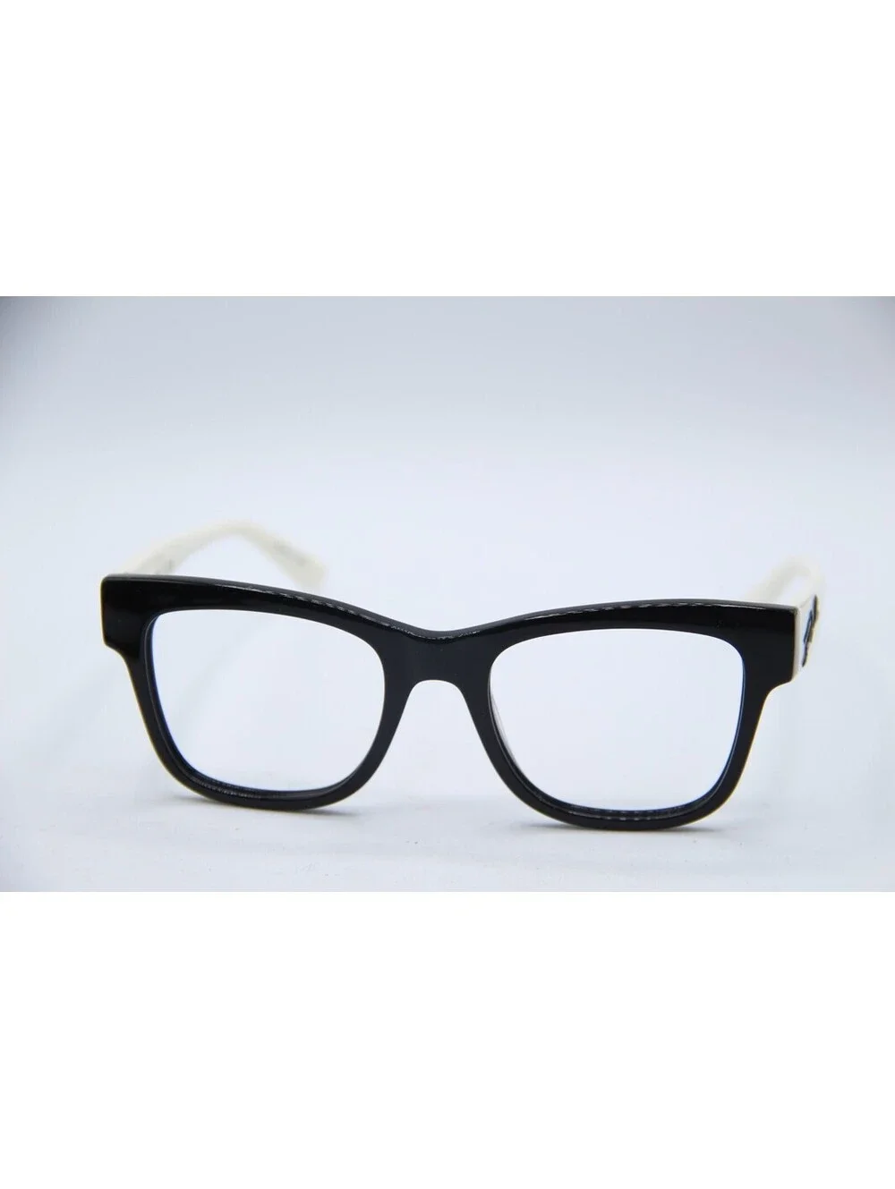 Karl Lagerfeld Kl6115 001 Black White Cat Eye Authentic Eyeglasses